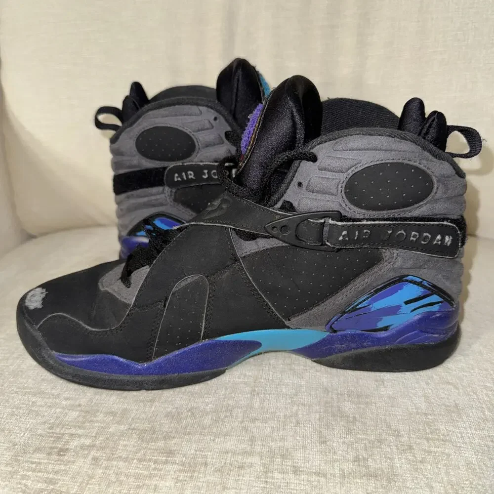 Size 9 - Jordan 8 Retro Aqua 2015 Sneakers Shoes Basketball